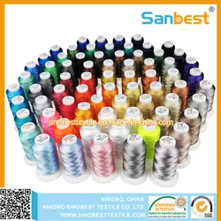 Bunte Viskose-Rayon-Stickgarn auf Mini-Spulen