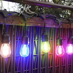 Fio de Luz Esférico Halolite S14 Mudança de Cor Atmosfera Luz Decorativa