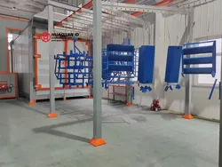 Buồng phun bột sơn hiệu suất cao với hệ thống thu hồi bột tự động