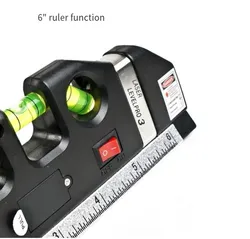 3 in 1 Nivellierblase und Lineal Basis Mehrzweck 2.5m Maßband Lineal Laser Nivellierlinie Werkzeug