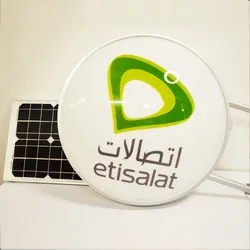 Außenbereich maßgeschneiderte hochhelle doppelseitige Beleuchtung Solar Lichtkasten Schild