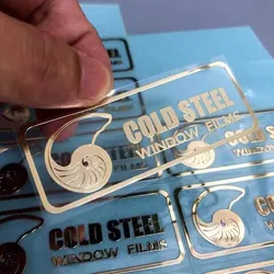 Padrão de Logo de Marca Personalizada Adesivo Eletroplated
