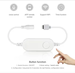 Tuya WiFi Fernbedienung Smart Ww/Cw/RGB/RGBW Rgbcct LED Lichtstreifen Controller funktioniert mit Alexa Google Home