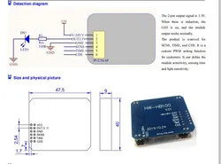 10.525GHz Mikrowellensensor-Modul für Straßenbeleuchtung Hw-Hb100 Mikrowellenradarsensor Bewegungsinduktionsschaltermodul Intelligenter Sensor