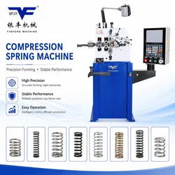 Lente Hoogwaardige Aangepaste Conische Compressie RVS Veer Maakmachine