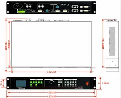 Controlador de Vídeo para Display LED Vdwall Lvp515 Processador de Vídeo LED