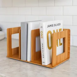 Holz Schreibtisch Bücherregal Buchlagerung Rack Aufbewahrungsbuch Organizer Regal