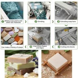 Macchina automatica per la pressatura del sapone personalizzata, macchina per la produzione di sapone solido, piccola linea di produzione per la fabbricazione di sapone