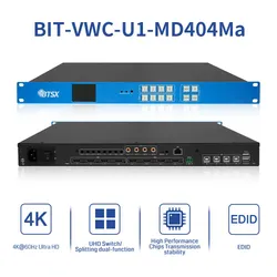 Controlador de Parede do Processador de Vídeo HDMI de 4 Entradas Bitvisus 4K60