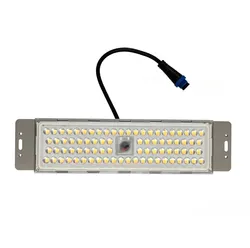 50W Módulo LED com lente óptica e distribuição uniforme da luz para iluminação de calçadas em vias principais