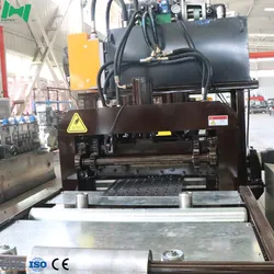PVC Kabelkanal Kabelträger Produktionslinie Maschine automatische Schneidemaschine für feste Kabelträger mit Abwickler + Formen + Stapler