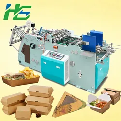 Vollautomatische Hochgeschwindigkeits-Burger-Papier-Lunchbox-Herstellungsmaschine Burger-Box-Herstellungsmaschine
