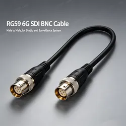 Cabo Coaxial Crimp BNC Masculino Masculino de Grau Industrial 75ohm Multi Modelo Rg59 RG6 Rg11 Rg57 Rg58 Rg7 com Carretel de Cabo