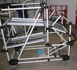 Conjunto de Juntas de Metal de Zinco para Sistema de Prateleira de Fluxo de Tubo Magro