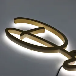 Benutzerdefinierte wasserdichte Metall-Backlight-Logo-Buchstaben LED-Schild
