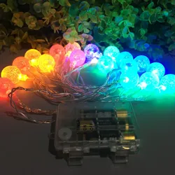 Fita de Luz de Fada Multicolorida Operada por Bateria 30