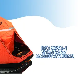 Raft cứu sinh Solas tiêu chuẩn được phê duyệt, tự định hướng, bơm hơi cho biển