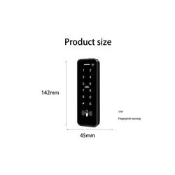 T26 Sistema di Controllo Accessi con Impronta Digitale, Carta, Password, Serratura Magnetica e Serratura Elettromagnetica Integrata