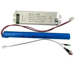 Kit de Conversão de Emergência com Bateria de Backup 36W Módulo de Luz LED de Emergência