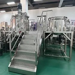 Máquina de hacer crema cosmética y loción corporal, máquina de mezcla al vacío de laboratorio, homogeneizador emulsificante a pequeña escala