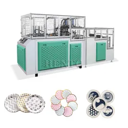 Máquina Automática de Pratos de Papel de Alta Configuração / Máquina de Fabricação de Pratos de Papel