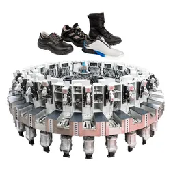 Direkteinspritzung Schuhsohlenherstellungsmaschine mit automatischer Rotationsproduktionslinie