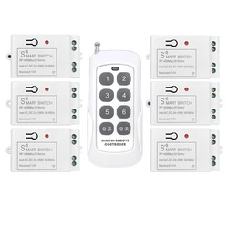1-8 Schlüssel Smart Fernbedienung Schalter RF Multi Kanal Drahtlose Fernbedienung