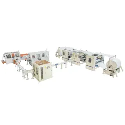 Welldone automatische Prägemaschine mit Perforation und Rückwicklung für Toilettenpapier zur Tissue-Verarbeitung