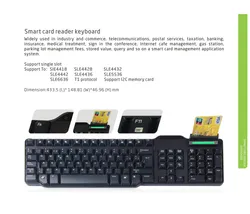 USB-Computer-Tastatur mit Unterstützungskarte für Computer