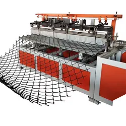 Automatisches Ein-Draht-Doppel-Draht-PLC+Touchscreen-Steuerungssystem Drahtgeflechtmaschine Kettengliedzaunmaschine