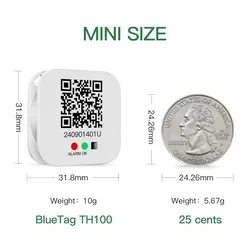 Registratore di dati Bluetooth per temperatura e umidità per monitoraggio di precisione