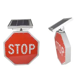 Biển báo giao thông hình chữ nhật LED năng lượng mặt trời tùy chỉnh