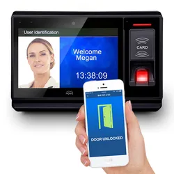 Utouch 7 Zoll Touchscreen TCP Poe RFID Fingerabdruck Android Linux RFID Zutrittskontrollterminal