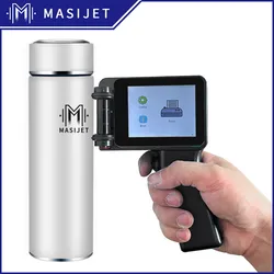 Impressora de Jato de Tinta Portátil Pequena Máquina de Codificação para Marcação de Data Lote e Validade Impressão Automática de Caixas