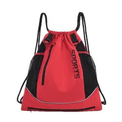 Basketball Mehrzweck-Rucksack mit unabhängigem Design von großem Netzfach und Zugbeutel