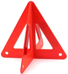 Triangolo di avvertimento in materiale riflettente