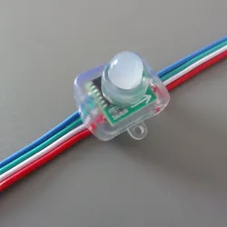 Ws2811 RGB-LED-Pixel-Leuchten, einzeln adressierbar 12mm Diffuses digitales Vollfarb-LED-Pixel-Modullicht