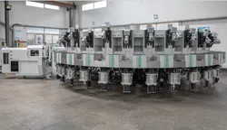 Direkteinspritzung Schuhsohlenherstellungsmaschine mit automatischer Rotationsproduktionslinie