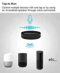 Smart Home WLAN IR Fernbedienung Universelle Tuya Fernbedienung mit Temperatur- und Feuchtigkeitssensor Kompatibel mit Alexa
