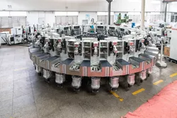 Direkteinspritzung Schuhsohlenherstellungsmaschine mit automatischer Rotationsproduktionslinie