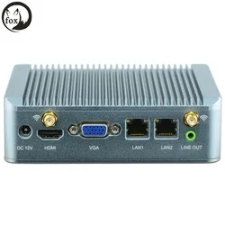 อะแดปเตอร์ RJ45 คอมพิวเตอร์แบบ DIY J1900 Quad Core x86 Embedded คอมพิวเตอร์ Mini Linux Embedded PC