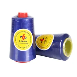 Fio de Costura Fornecido pela Fábrica 100% Fio de Poliéster Fiado para Costura