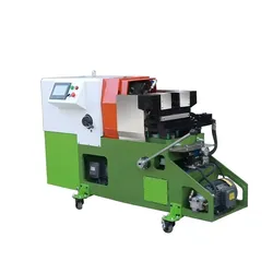 Máquina automática de rosqueamento de tubos com cabeçote de tarraxa e controle inteligente