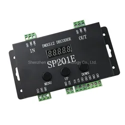 DMX512 Decoder LED Controller Vollfarbprogrammierbarer LED Controller Dimmer 2048px Sp201e