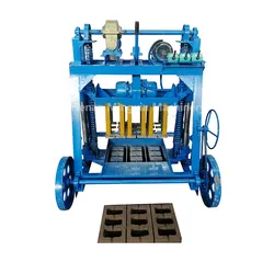 Máquina Automática de Fabricação de Tijolos de Concreto Pequena e Móvel