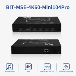 Processador controlador de videowall HDMI Displayport Bitvisus 4K para processamento de múltiplas telas