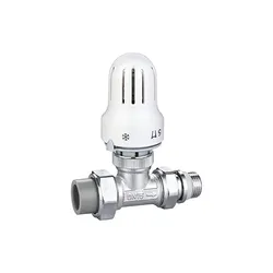 Thermostatisches Heizkörperventil mit gerader Bauart für Heizsystem