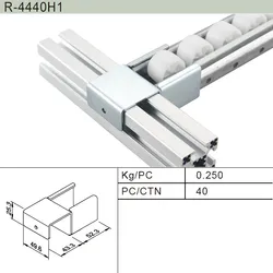 Trilhos Silent Roller SPHC para Sistema de Suporte de Tubos (R-8550)