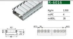 Tracce per rulli per sistema di scaffalatura per tubi (R-4022)