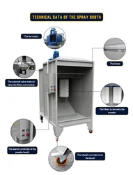 Máquina de Cabine de Pulverização de Pó Eletrostático